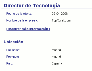 Ver oferta director tecnolog�a en Infojobs