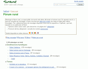 Antiguo foro casero toprural 